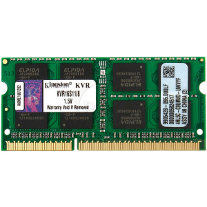 Оперативна пам'ять Kingston SODIMM DDR3-1600 8192MB PC3-12800 (KVR16S11/8)