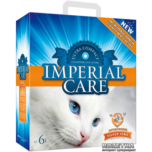 Наповнювач для котячого туалету Imperial Care Silver Ions Бентонітовий ультракомкувальний 6 кг (6 л) (5200357800949)