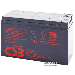 Акумуляторна батарея CSB 12V 7.2Ah (GP1272F2/GP1272) краща модель в Кривому Розі