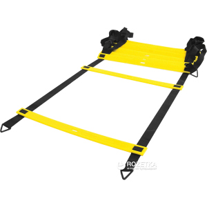 Лесенка LiveUp Agility Ladder координаційна 8 м Black-Yellow (LS3671-8) краща модель в Кривому Розі