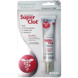 Гель для обробки ран Veterinary Formula Clinical Care Super Clot 28 г (736990002013) ТОП в Кривому Розі