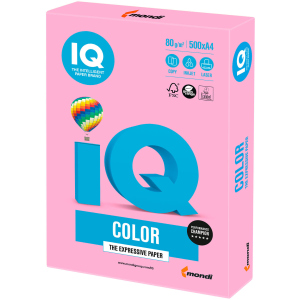 Бумага IQ Color Neon Pink розовый А4 80г/м2 500 листов (9003974411873) ТОП в Кривом Роге