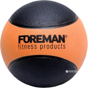 Набивной мяч медбол Foreman Medicine Ball 1 кг Black-Orange (FMRMB1) ТОП в Кривом Роге