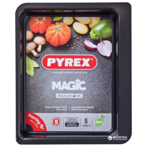 Форма прямокутна для випічки Pyrex Magic 30 х 23 см Прямокутна Чорна (MG30RR6) в Кривому Розі