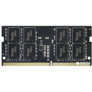 Оперативная память Team Elite SODIMM DDR4-2133 4096MB PC4-17000 Black (TED44G2133C15-S01) надежный