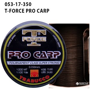 Лісочка Trabucco T-Force Pro-Carp 1000 м 0.354 мм 15.8 кг (053-17-350) рейтинг