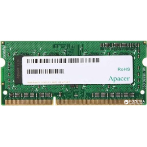 Оперативна пам'ять Apacer SODIMM DDR3-1600 2048MB PC3-12800 (DS.02G2K.HAM) рейтинг