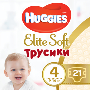 Трусики-подгузники Huggies Elite Soft Pants 4 (L) 21 шт (5029053546971) лучшая модель в Кривом Роге