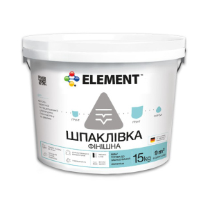 Фінішна шпаклівка "ELEMENT" 15 кг краща модель в Кривому Розі