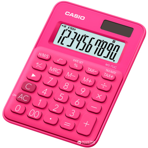 Калькулятор Casio 10 разрядный 85.5х120х19.4 (MS-7UC-RD-S-EC) ТОП в Кривом Роге