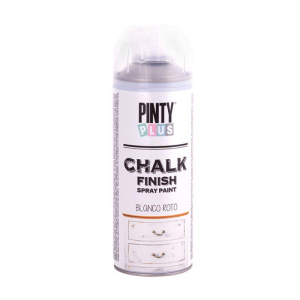 Краска-аэрозоль на водной основе PINTYPLUS Chalk-finish 400мл белый (8429576229806) надежный