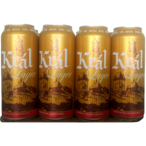 Упаковка пива Kral Lager світле фільтроване 4.7% 0.5 л x 12 шт (8594166370814) надійний