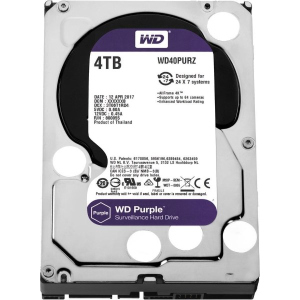 Жорсткий диск 3.5" 4TB Western Digital Purple Surveillance SATA 3, 5400RPM, 64MB (WD40PURZ)