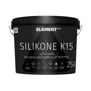 купити Фасадна штукатурка SILIKONE K15 ELEMENT PRO 25 кг білий