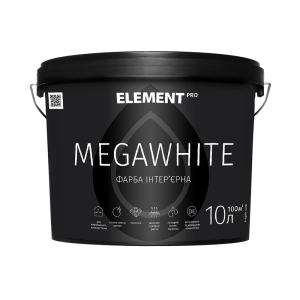 купить Интерьерная латексная краска MEGAWHITE ELEMENT PRO 10 л