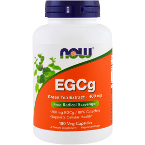 Натуральна добавка Now Foods EGCG Green Tea Extract 400 мг 180 гелевих капсул (733739047571) в Кривому Розі