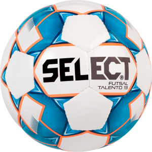 М'яч футзальний Select Futsal Talento 13 (346) Whire-Blue (5703543187140) краща модель в Кривому Розі