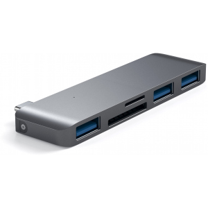 USB-хаб Satechi Type-C USB 3.0 3-in-1 Combo Hub Space Gray (ST-TCUHM) надежный