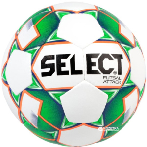 М'яч футзальний Select Futsal Attack New (046) №4 White-Green (5703543187102) ТОП в Кривому Розі