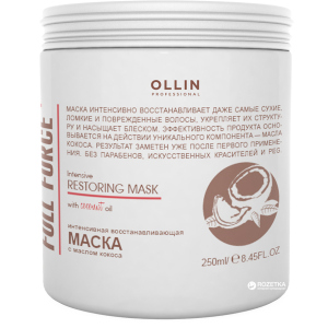 Інтенсивна маска, що відновлює Ollin Professional Ollin Full Force з маслом кокосу 250 мл (4620753725782) в Кривому Розі