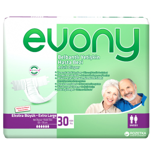 Підгузки для дорослих Evony 4 Extra Large 30 шт (8690536804092) в Кривому Розі