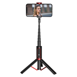 Селфи палка со штативом и Bluetooth кнопокй JOYROOM Phantom Series Tripod AB202. Black ТОП в Кривом Роге