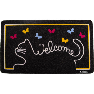 Придверный коврик IzziHome Italyan Kokardo Cat Welcome 40x70 (2200000542038) ТОП в Кривом Роге