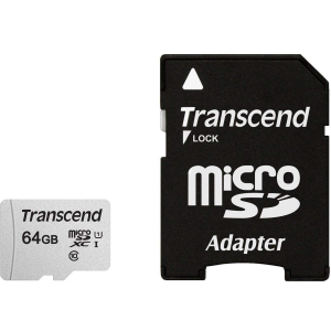 Transcend 300S microSDXC 64GB UHS-I U1 + SD-Adapter (TS64GUSD300S-A) в Кривом Роге