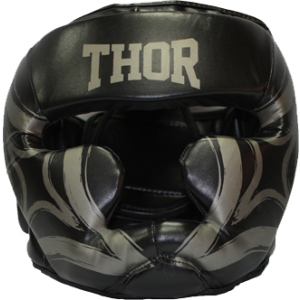 Боксерский шлем Thor 727 Cobra M Black (727 (Leather) BLK M) в Кривом Роге