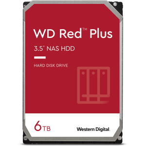 Жесткий диск Western Digital Red Plus 6TB 5400rpm 128МB WD60EFZX 3.5 SATA III рейтинг