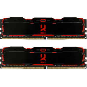 Модуль пам'яті для комп'ютера DDR4 16GB (2x8GB) 2666 MHz IRDM Black GOODRAM (IR-X2666D464L16S/16GDC) в Кривому Розі