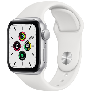 Смарт-часы Apple Watch SE GPS 40mm Silver Aluminium Case with White Sport Band (MYDM2UL/A) в Кривому Розі