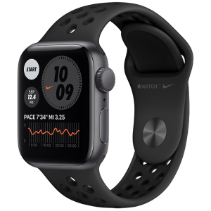 Смарт-часы Apple Watch SE Nike GPS 40mm Space Gray Aluminium Case with Anthracite/Black Nike Sport Band (MYYF2UL/A) краща модель в Кривому Розі