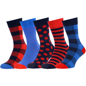 Носки The Pair of Socks 5P-111-PLD/BX 35-37 (5 пар) Синие с красным (4820234203307) в Кривом Роге