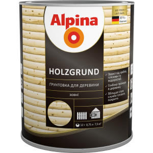 купить Грунтовка для древесины Alpina Holzgrund 0.75 л Бесцветная (948103934)