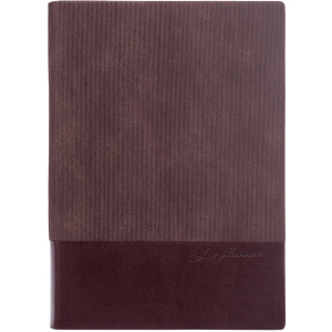 Щоденник недатований Leo Planner Velvet A5 PU 352 сторінки Коричневий (252033) в Кривому Розі