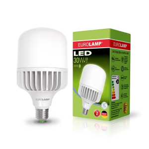 Світлодіодна лампа (LED) Eurolamp 30W Е27 6500K (LED-HP-30276) краща модель в Кривому Розі