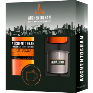 Віскі Auchentoshan American Oak 8 років витримки 0.7 л 40% + 2 склянки (5010496005316)