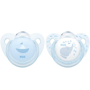 Пустышка для сна Nuk Baby Blue 0-6 мес 2 шт Голубая (4008600275046) в Кривом Роге