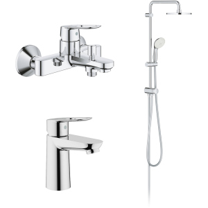 Набір змішувачів GROHE BauLoop ShowerSys 26129005 (23337000+23603000+27389002) в Кривому Розі