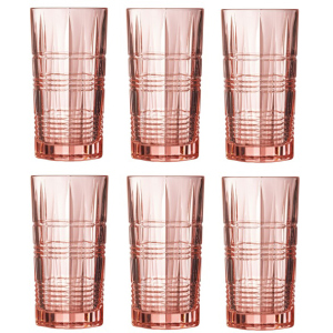 Набір склянок Luminarc Даллас Рожевий 6 х 380 мл (P9164/1) краща модель в Кривому Розі