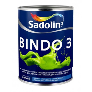 хороша модель Глибокоматова фарба для стелі та стін Sadolin Bindo 3 Білий 3 x 1 л