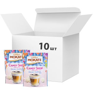 Упаковка растворимого кофейного напитка Мokate Candy Shop Latte Italian Truffles 10 шт по 110 г (26.073) (5900649068056) лучшая модель в Кривом Роге