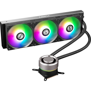 купить Система жидкостного охлаждения Lian Li Galahad AIO 360 Black Liquid Cooler with RGB (G89.GA360B.00)