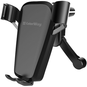 Автотримач для телефону СolorWay Soft Touch Gravity Holder Black (CW-CHG03-BK) в Кривому Розі