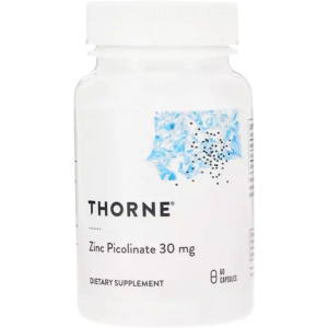 Витамины Thorne Research Цинк Пиколинат, Zinc Picolinate, 30 мг, 60 капсул (693749220022) ТОП в Кривом Роге