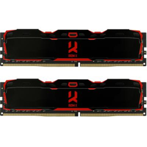 Модуль памяти для компьютера DDR4 16GB (2x8GB) 2666 MHz IRDM Black GOODRAM (IR-X2666D464L16S/16GDC) лучшая модель в Кривом Роге