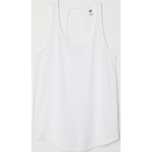 Майка спортивна H&amp;M Sport 0625316-8 XS Біла (2000001477076) краща модель в Кривому Розі