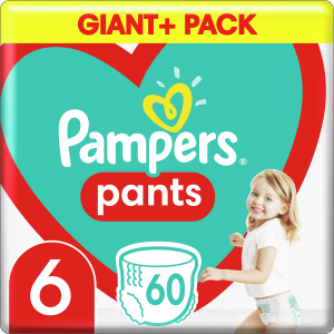 Подгузники-трусики Pampers Pants Размер 6 (15+ кг) 60 шт (8001090995179_8006540068526) в Кривом Роге