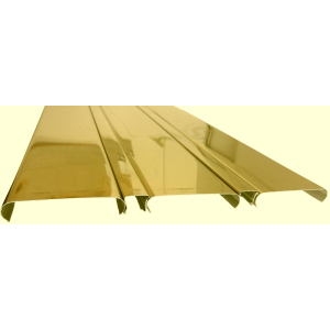 Реечный алюминиевый потолок Allux золото зеркальное глянцевое комплект 260 см х 260 см ТОП в Кривом Роге
